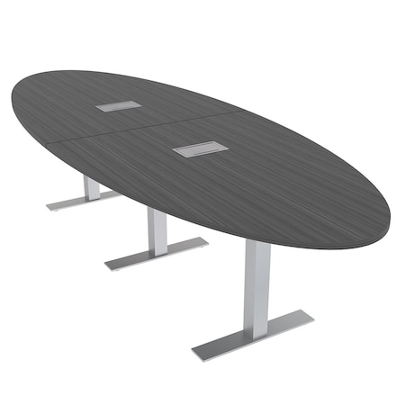 Skutchi Designs 45 in W, 120 in L, 29 in H, Engineered Wood Top, Grey HAR-OVL-46X119-T-ELEC-ASIANNIGHT